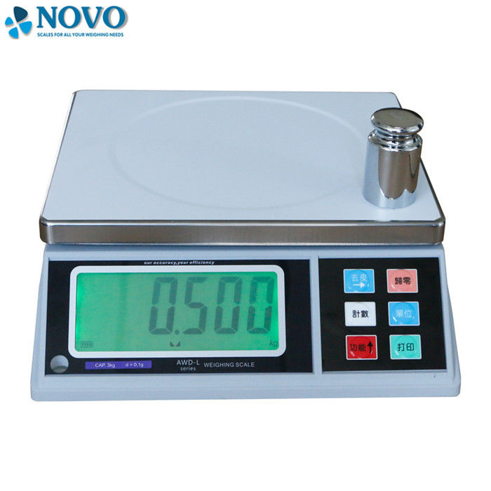 Stainless Steel Electronic Weighing Balance Keyboard Simplified Functions