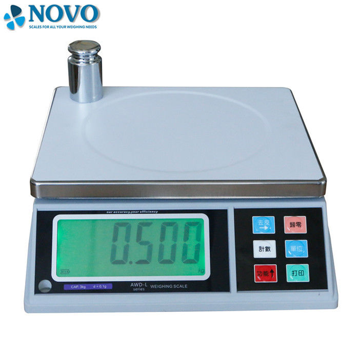 ABS Plastic Digital Weighing Scale , Digital Weight Meter 1g Accuracy