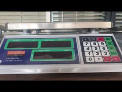 バックライト食料品重量計 PCプリンター接続 ダブルプラッター 緑色LED